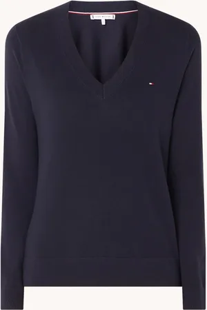 Tommy Hilfiger Fijngebreide pullover met logoborduring
