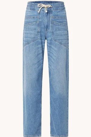 Bash Mima high waist straight leg jeans met medium wassing