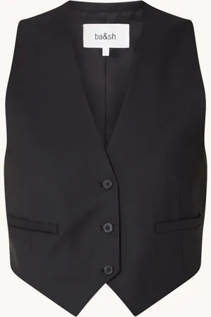 Bash Jessy cropped gilet met ceintuur