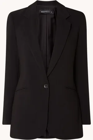 Expresso Noos blazer met schoudervulling en stretch