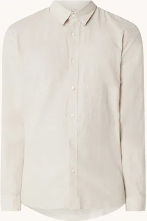 SELECTED Noos slim fit overhemd in linnenblend