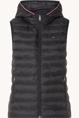 Tommy Hilfiger Gewatteerde bodywarmer met ritszakken en capuchon