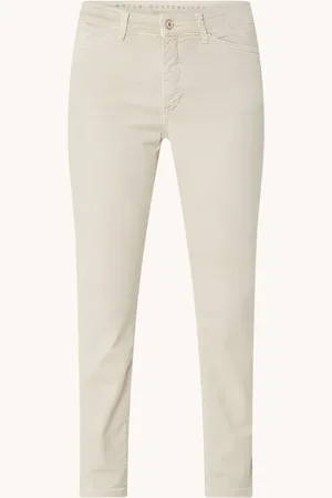 Mac Dream summer high waist slim fit cropped jeans met gekleurde wassing