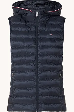 Tommy Hilfiger Gewatteerde bodywarmer met ritszakken en capuchon