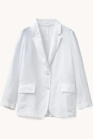 Benetton Blazer van linnen met klepzakken
