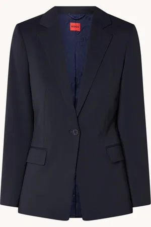 HUGO BOSS Atana blazer in wolblend met klepzakken