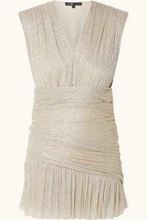 Maje Mini jurk met lurex en schoudervulling