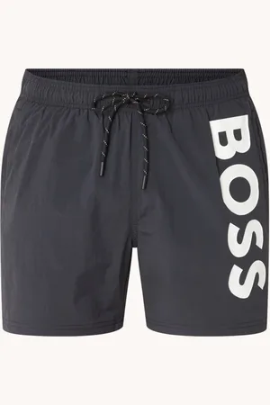 HUGO BOSS Octopus zwemshorts met logoprint en steekzakken