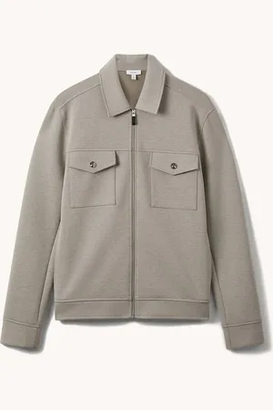 Reiss Medina regular fit overshirt met borstzakken en stretch