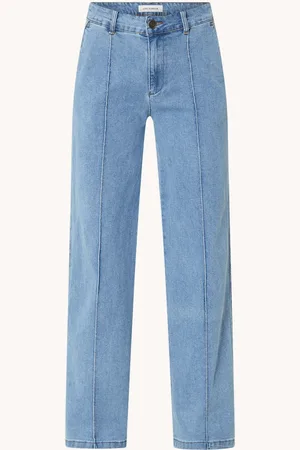 Sofie Schnoor High waist loose fit jeans met siernaad