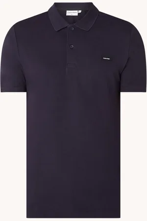 Calvin Klein Slim fit polo van piqué katoen met logo