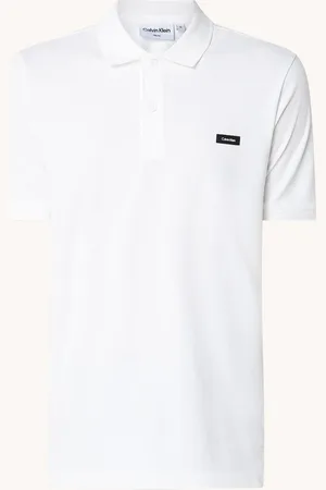 Calvin Klein Slim fit polo van piqué katoen met logo
