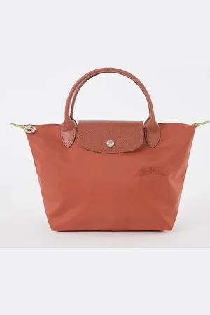 Longchamp Le Pliage Green handtas S met leren details