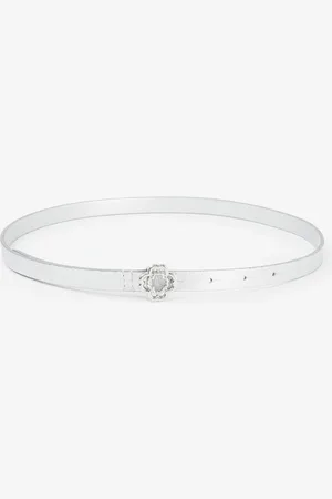 Maje Riem van kalfsleer met metallic finish