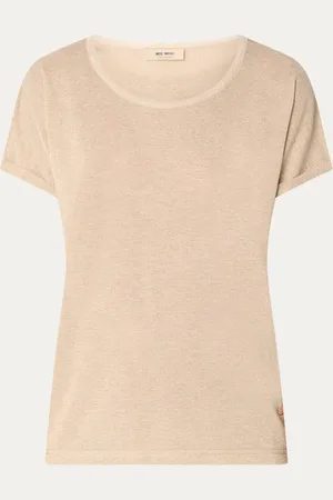 Mos Mosh MMKay semi-transparant T-shirt met lurex