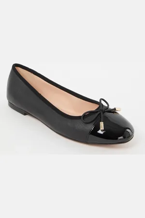 Dune Highest ballerina met lakleren details