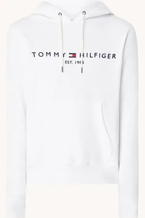 Tommy Hilfiger Hoodie met kangoeroezak en logoborduring