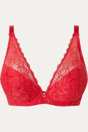 Aubade Rosessence voorgevormde plunge bh met overlay van kant