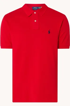 Ralph Lauren Custom slim fit polo van piqué katoen met logoborduring