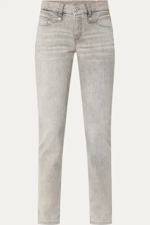 Mac Rich high waist slim fit jeans met steekzakken