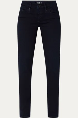 Mac Rich high waist slim fit jeans met steekzakken