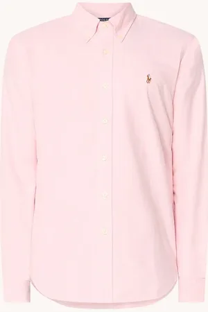 Ralph Lauren Custom fit overhemd met logoborduring