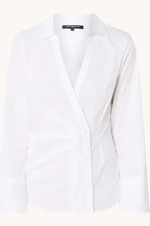 French Connection Isabelle blouse met asymmetrische zoom