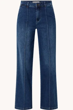 Sofie Schnoor High waist loose fit jeans met siernaad