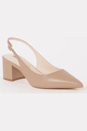 Dune Compelled slingback van leer