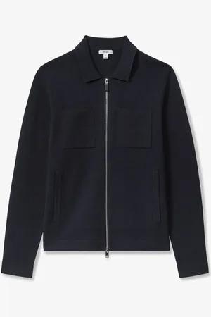 Reiss Rivers fijngebreid vest met borstzakken