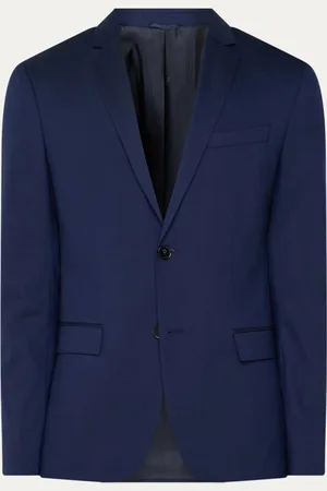 Calvin Klein Slim fit colbert van wol met borstzak
