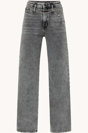 Maje High waist loose fit jeans met gekleurde wassing