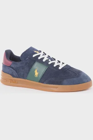 Ralph Lauren Sneaker van suède met logo