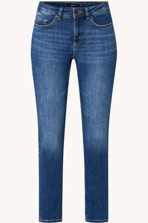 Opus Elma high waist skinny jeans met medium wassing