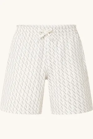 Emporio Armani Straight fit korte joggingbroek met logoprint