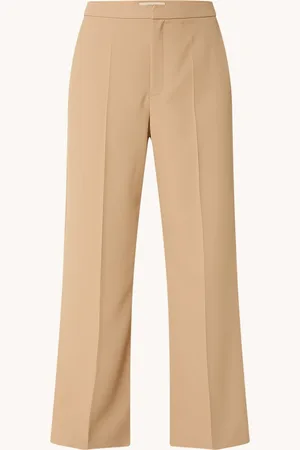 Mos Mosh MMLeya Miley high waist wide fit pantalon met steekzakken