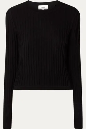 Bash Jinie ribgebreide longsleeve in wolblend