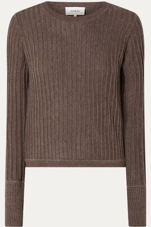 Bash Jinie ribgebreide longsleeve in wolblend