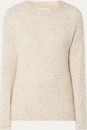 MSCH Festina grofgebreide pullover in alpaca wolblend