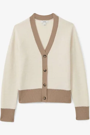Reiss Brie fijngebreid vest van wol