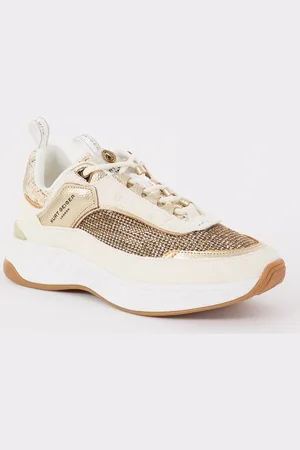 Kurt Geiger Kensington sneaker van suède met strass