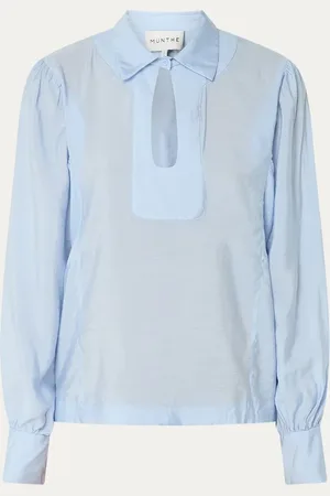 Munthe Shellcu tuniek met cut-out detail en ballonmouw