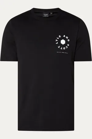 Lyle & Scott T-shirt met logo- en backprint