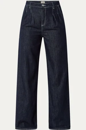 French Connection Finley high waist wide leg jeans met steekzakken