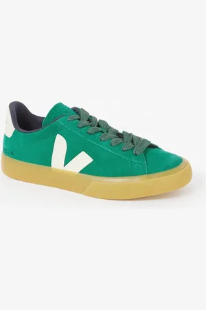 Veja Campo sneaker van suède met leren details