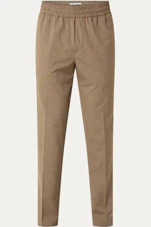 Samsøe Samsøe Sasmithy slim fit pantalon met trekkoord en steekzakken