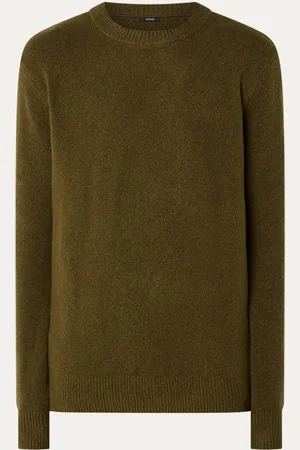Denham Fijngebreide pullover met ronde hals