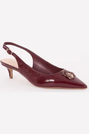 Dune Context slingback van leer met strass