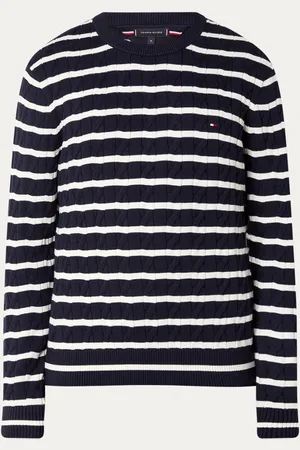 Tommy Hilfiger Kabelgebreide trui met logoborduring