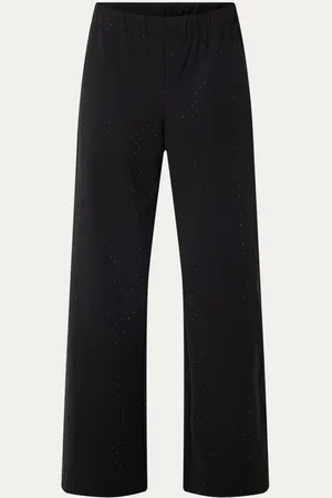 BY-BAR Grace high waist loose fit pantalon met strass